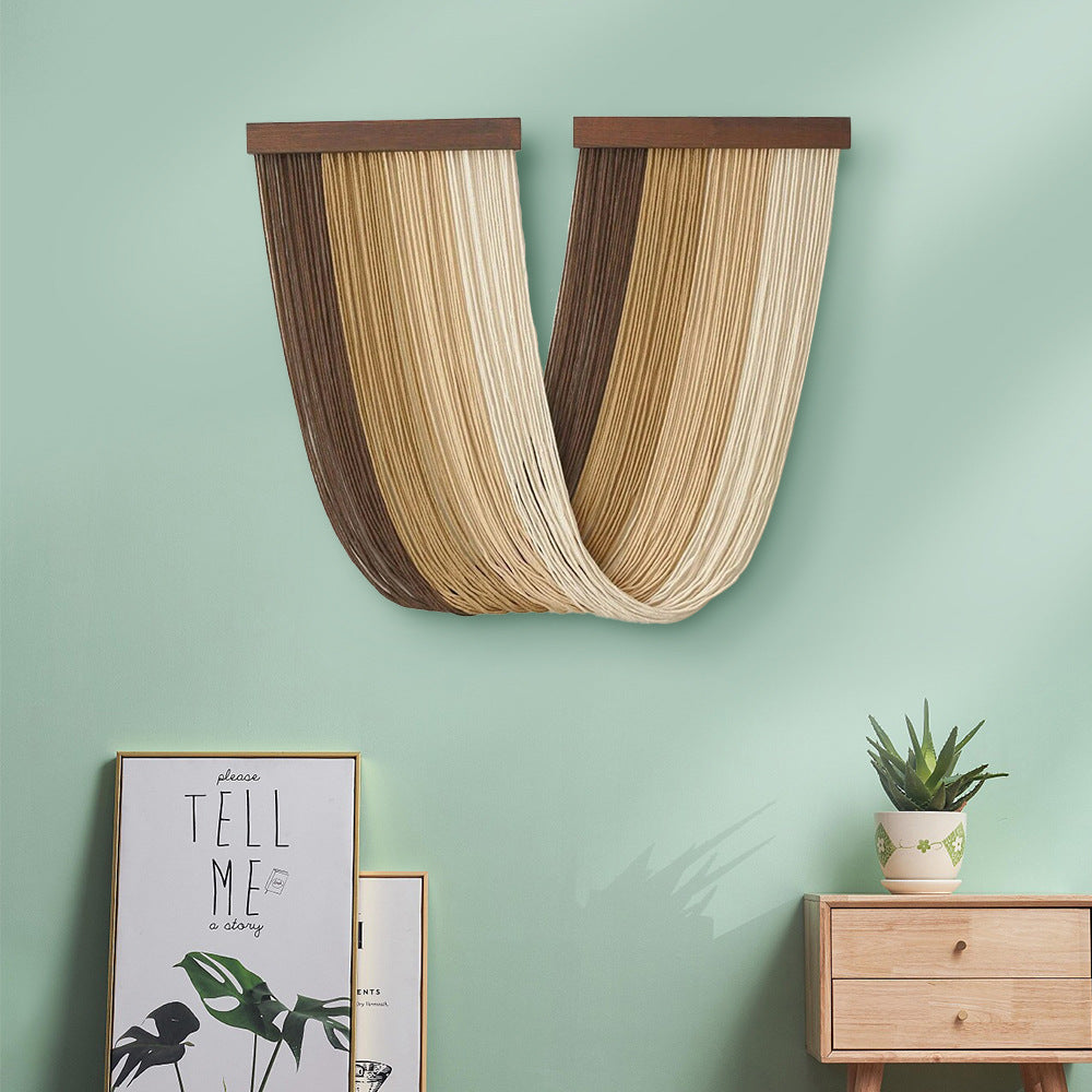 Elegant Macrame Wall Hanging with Wooden Frame | Thrascher