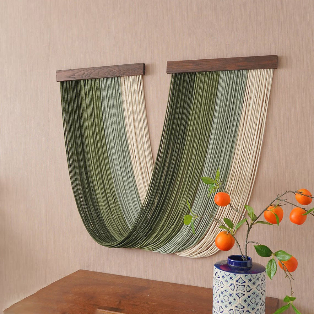 Elegant Macrame Wall Hanging with Wooden Frame | Thrascher