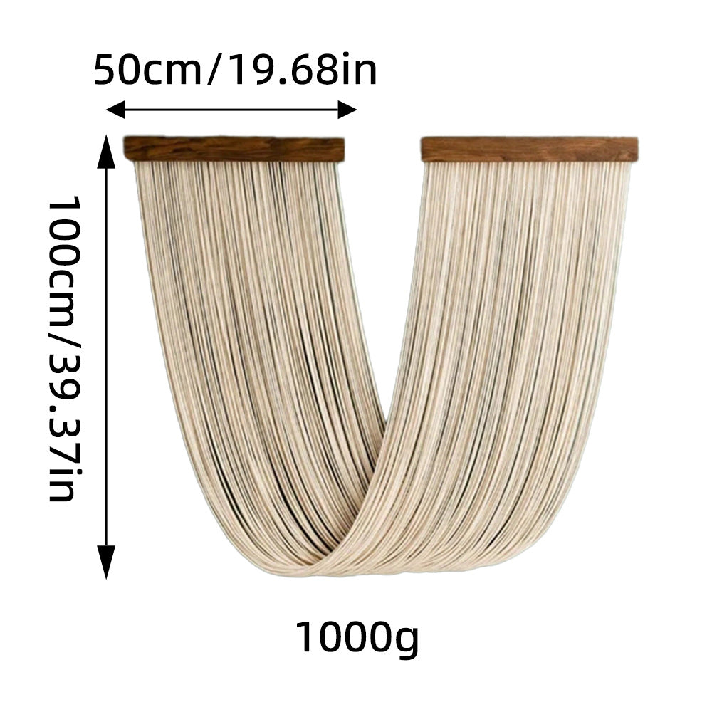 Elegant Macrame Wall Hanging with Wooden Frame | Thrascher