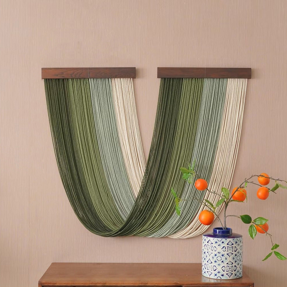 Elegant Macrame Wall Hanging with Wooden Frame | Thrascher