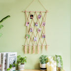 Elegant Macrame Wall Tapestry with Artistic Design | Thrascher