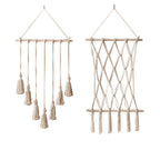 Elegant Macrame Wall Tapestry with Artistic Design | Thrascher