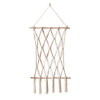 Elegant Macrame Wall Tapestry with Artistic Design | Thrascher