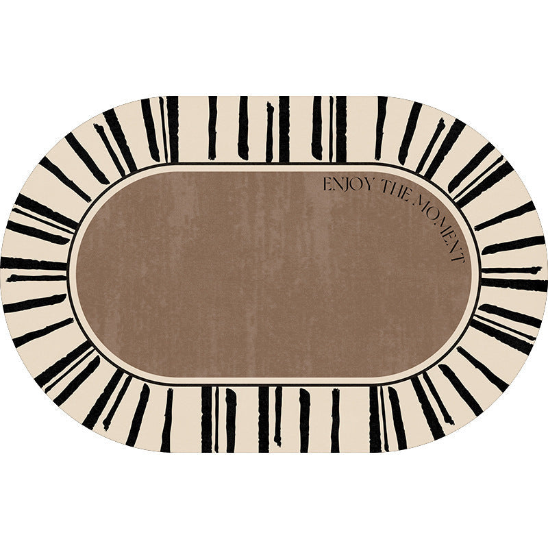 Elegant Oval Floor Mat | Thrascher