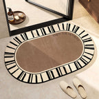 Elegant Oval Floor Mat | Thrascher