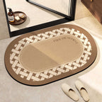 Elegant Oval Floor Mat | Thrascher