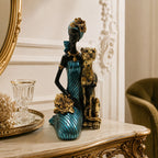 Elegant Sculpture with Leopard | Thrascher