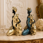 Elegant Sculpture with Leopard | Thrascher