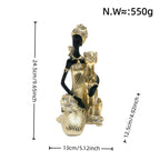 Elegant Sculpture with Leopard | Thrascher