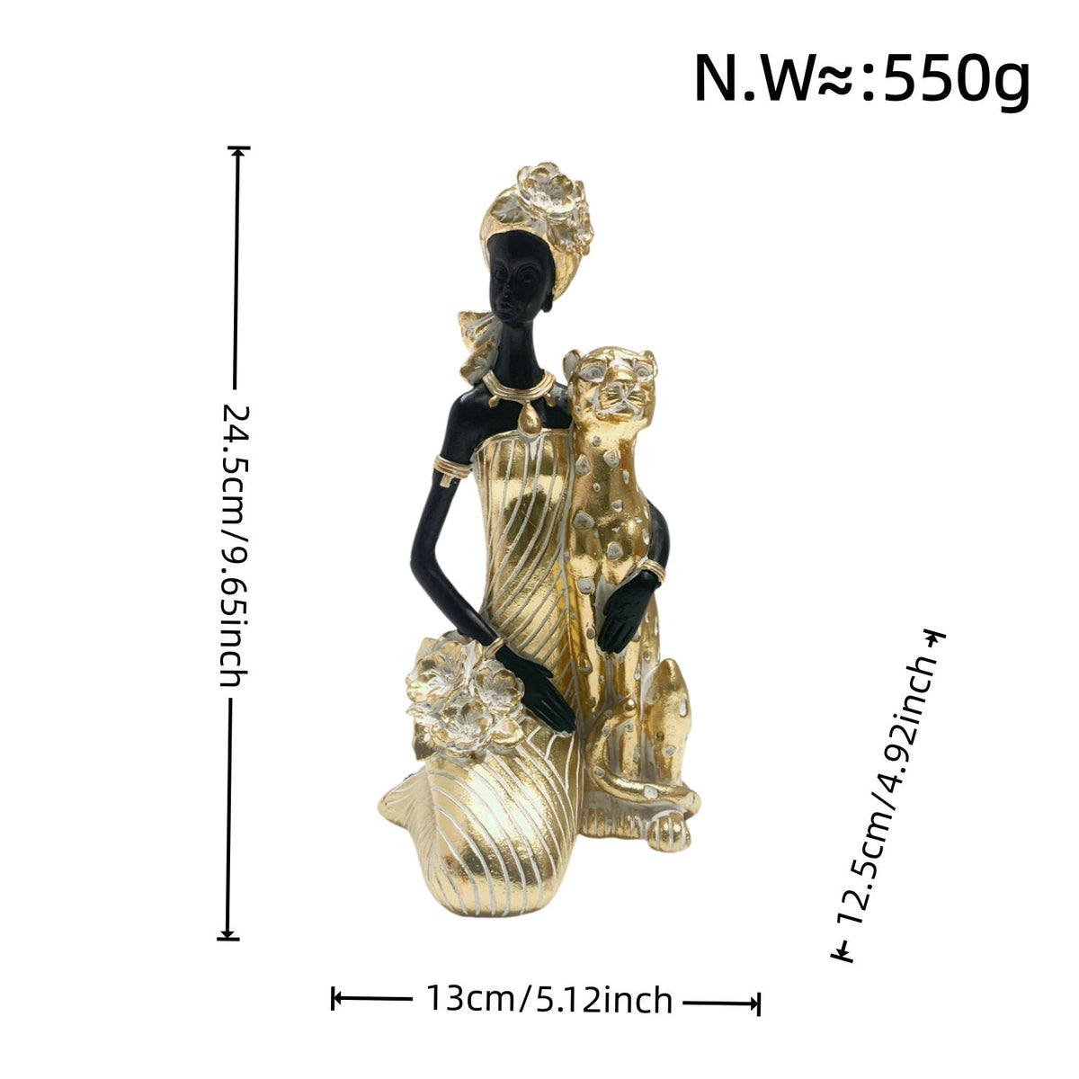 Elegant Sculpture with Leopard | Thrascher