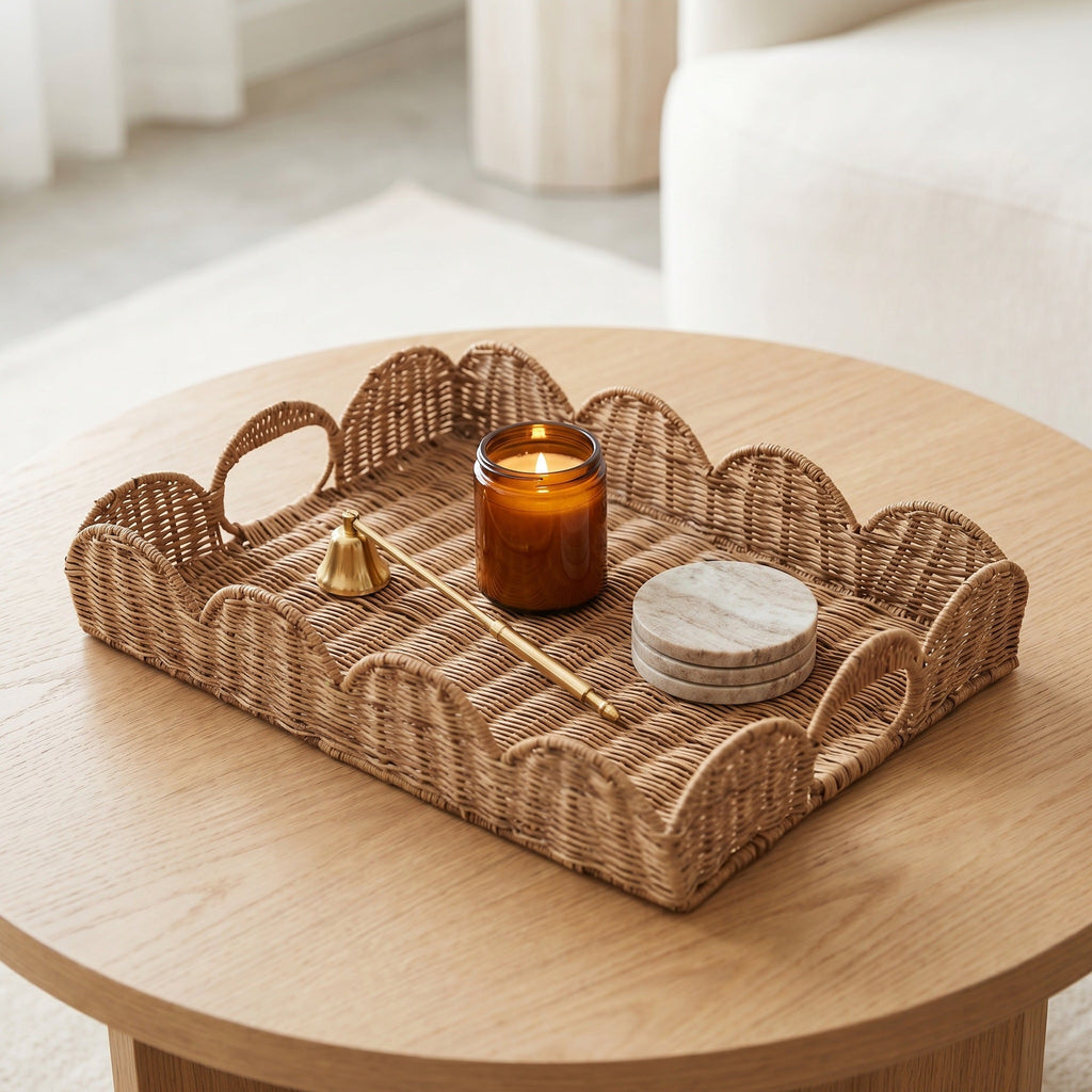 Elegant Serving Basket in Wave Pattern | Thrascher