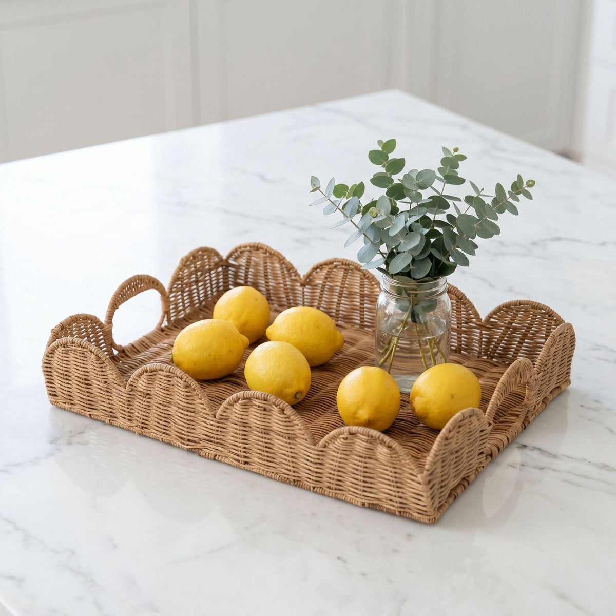 Elegant Serving Basket in Wave Pattern | Thrascher