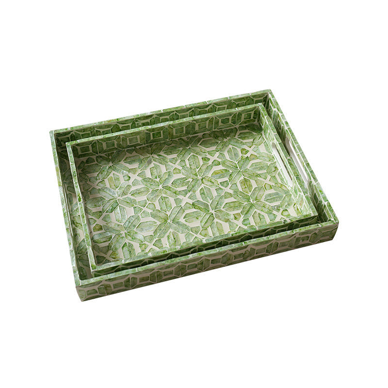 Elegant Serving Plate with Floral Relief Design | Thrascher