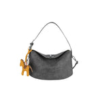 Elegant Soft-Suede Shoulder Bag with Adjustable Shoulder Strap, view 5