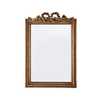 Embellished Framed Decorative Wall Mirror with Ruffle Decoration | Thrascher
