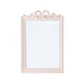 Embellished Framed Decorative Wall Mirror with Ruffle Decoration | Thrascher