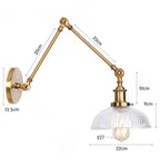 Emndola Glass Adjustable Wall Lamp