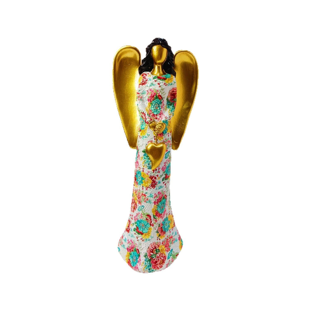 Engel Statue with Flower Pattern | Thrascher
