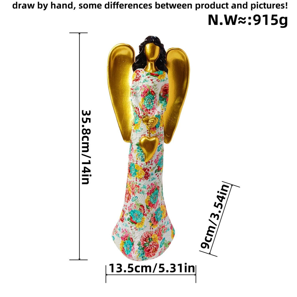 Engel Statue with Flower Pattern | Thrascher