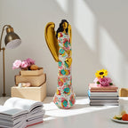 Engel Statue with Flower Pattern | Thrascher