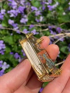 Mini Flower Press, 35 × 50 mm, Silver Sheet and Brass Details