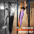 Pull-Up Assistance Band with Double Foot Support and Reinforced Steel Hooks