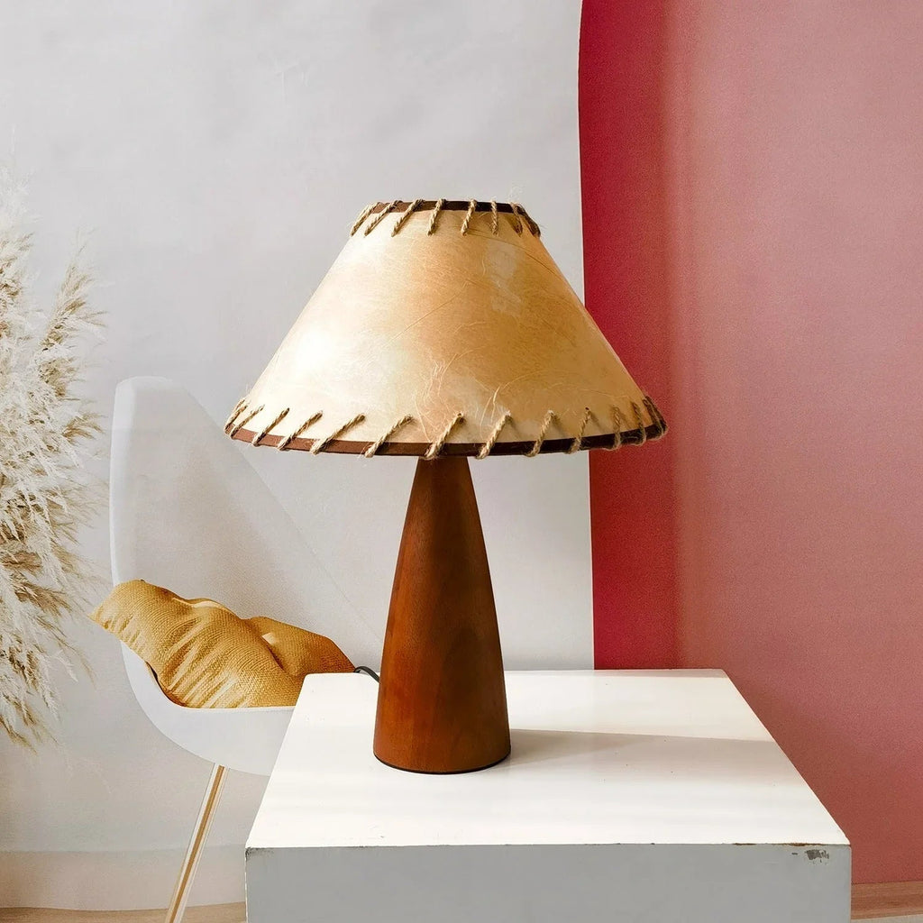 Falfeno Solid Wood Table Lamp