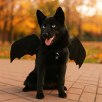 Felt Halloween Dog Costume with Bat Wings, Adjustable Straps, view 5