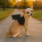 Felt Halloween Dog Costume with Bat Wings, Adjustable Straps