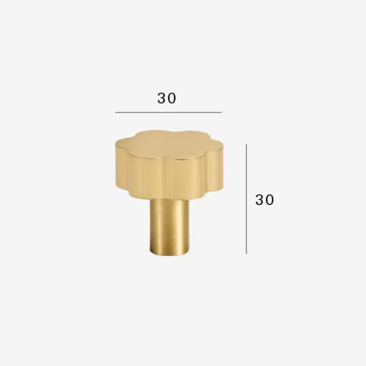 Fennora Brass Cabinet Knob