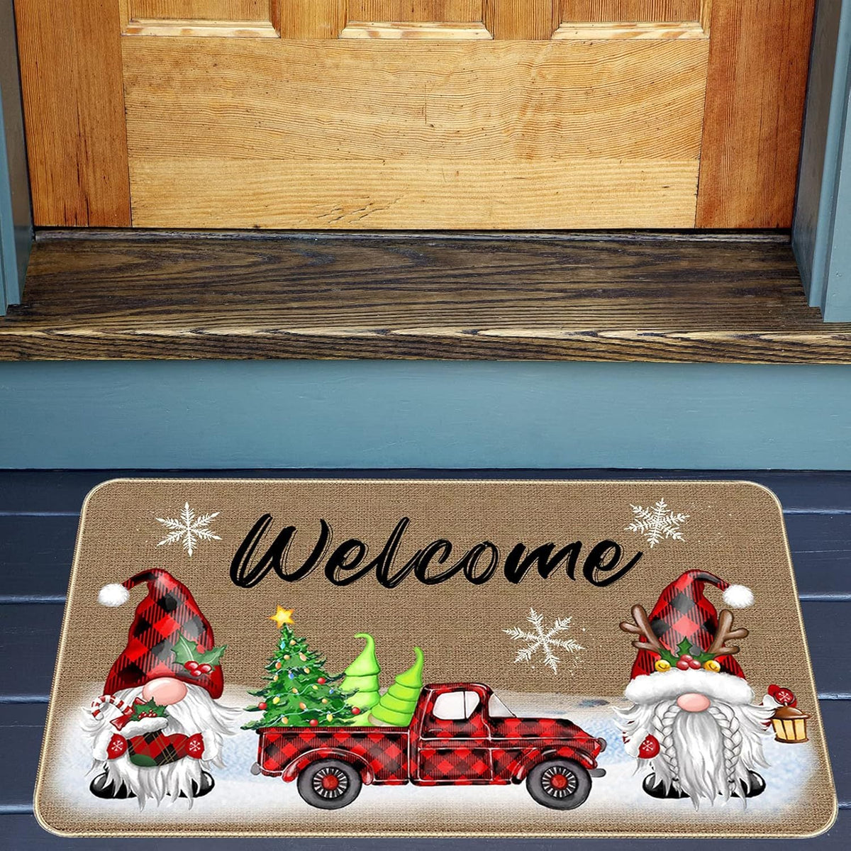 Festive Holiday Door Mat | Thrascher