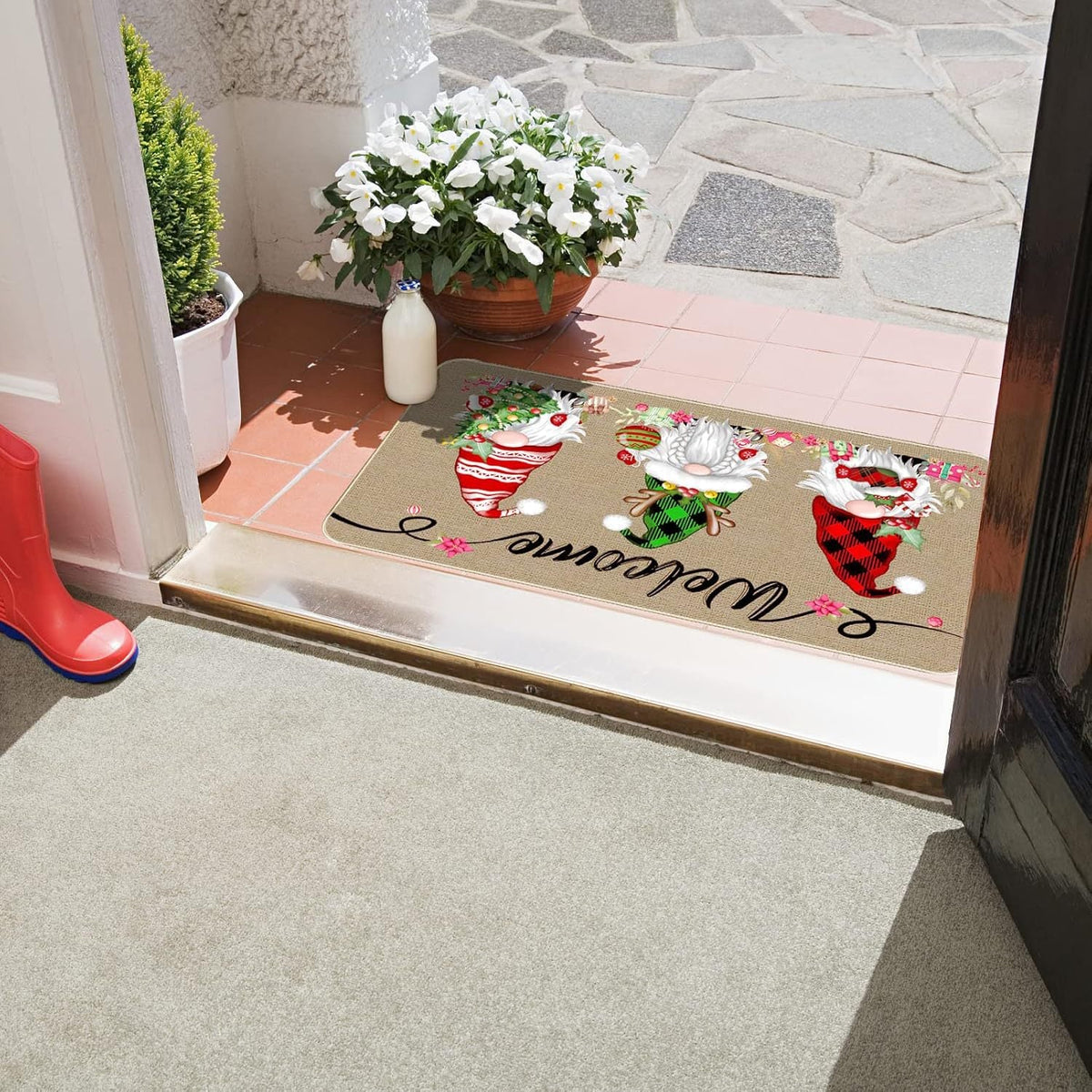 Festive Holiday Door Mat | Thrascher