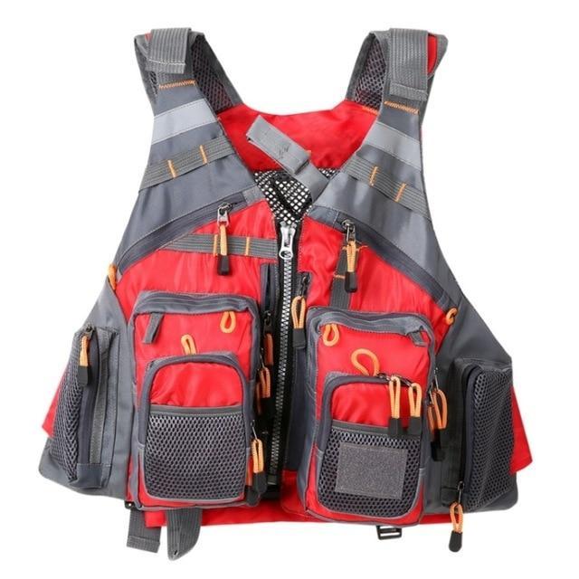 Fishing Life Vest with Replaceable EPE Foam and 11 Pockets, view 11