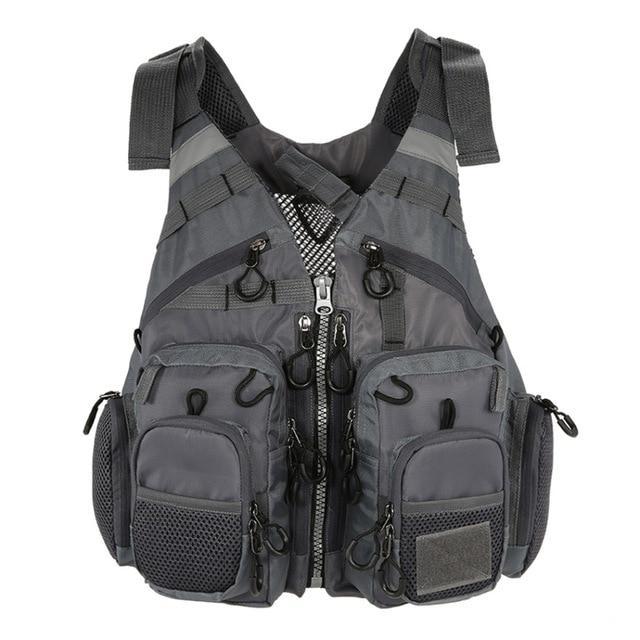 Fishing Life Vest with Replaceable EPE Foam and 11 Pockets, view 13