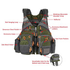 Fishing Life Vest with Replaceable EPE Foam and 11 Pockets, view 2