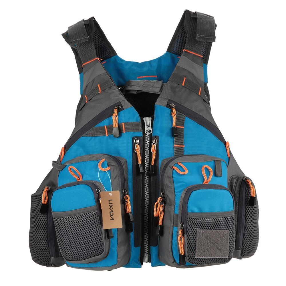 Fishing Life Vest with Replaceable EPE Foam and 11 Pockets, view 3