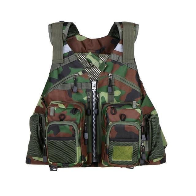 Fishing Life Vest with Replaceable EPE Foam and 11 Pockets, view 8