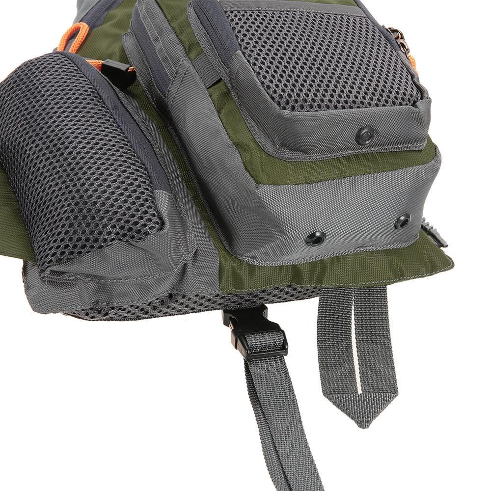 Fishing Life Vest with Replaceable EPE Foam and 11 Pockets, view 9