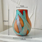 Fjordwood Striped Glass Vase