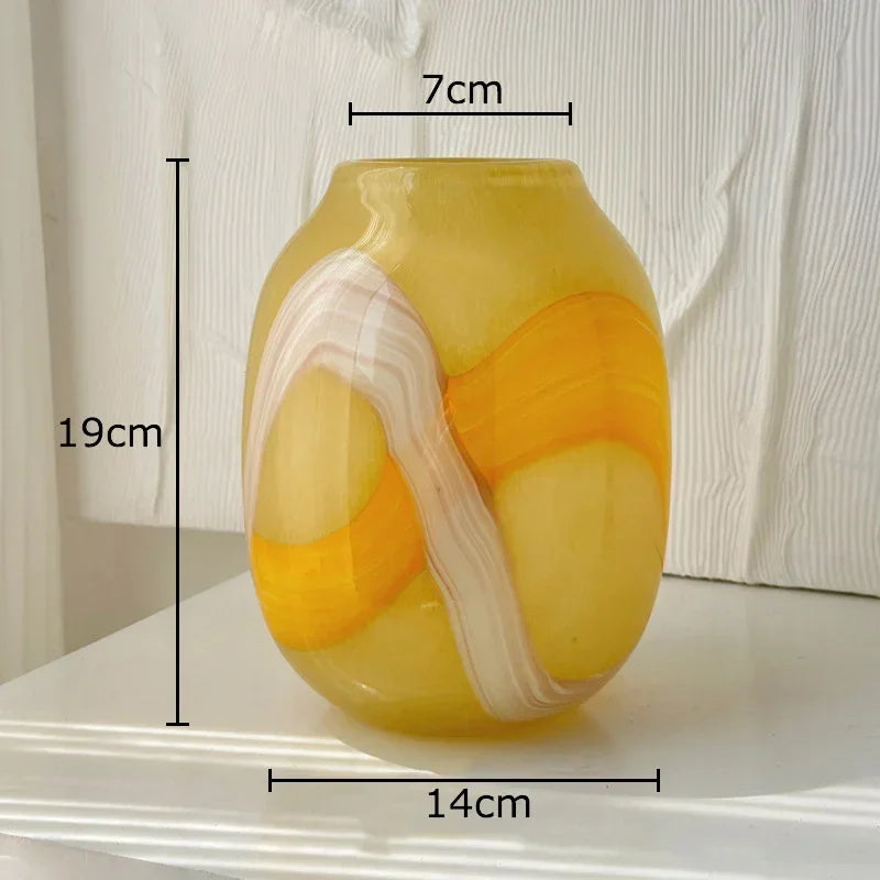 Fjordwood Striped Glass Vase