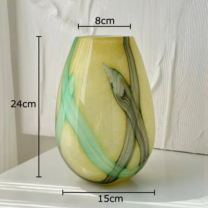 Fjordwood Striped Glass Vase