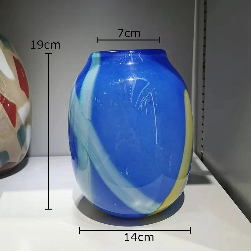 Fjordwood Striped Glass Vase