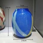 Fjordwood Striped Glass Vase