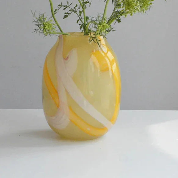 Fjordwood Striped Glass Vase