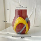 Fjordwood Striped Glass Vase