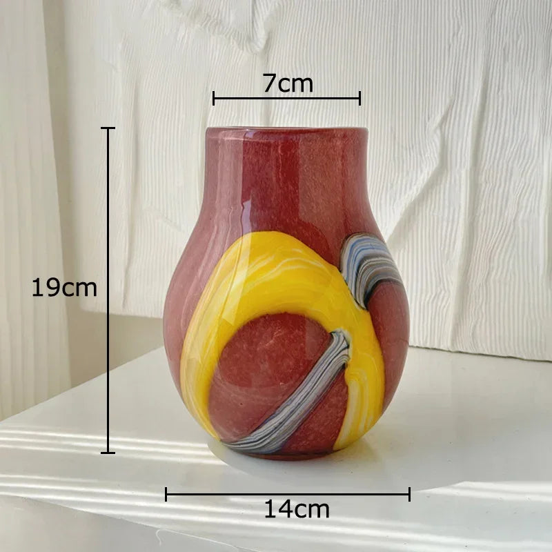 Fjordwood Striped Glass Vase