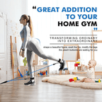 Resistance Tube Set with Handles, Ankle Straps, Door Anchor & Resistance Levels