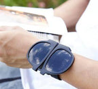 Flexible Polarized Slap-and-Fold Sunglasses, Black ABS Plastic