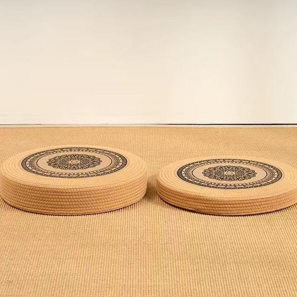 Floor Cushion White Black | Thrascher