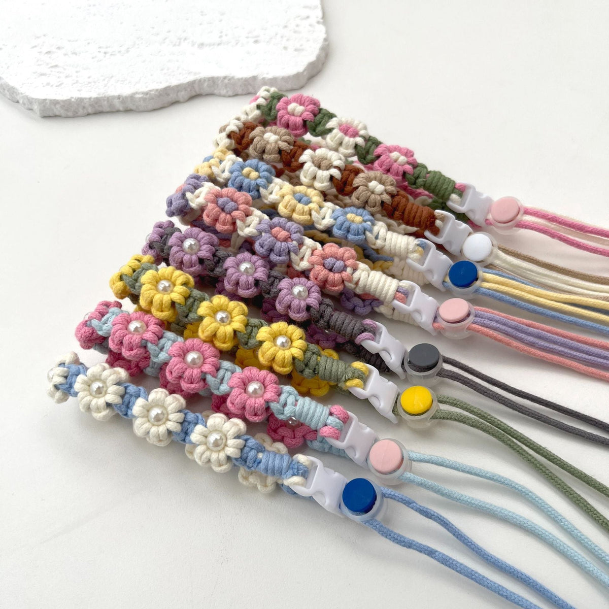 Floral Macrame Eyewear Strap | Thrascher